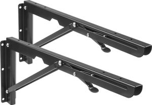 Regalträger Regalwinkel Wandablage Faltbar Eckwinkel für Regal bis Max. 50kg 2 Stück