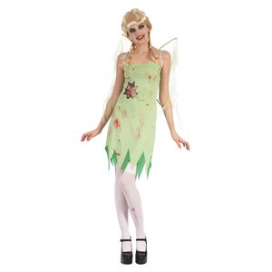 Bristol Novelty - Dámský kostým "Bloody Fairy" BN964 (jedna velikost) (zelený)