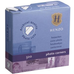 Fotoaufkleber - Henzo - Fotoecken - 500 Stück - Weiß