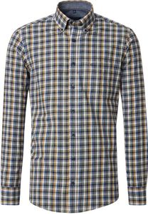 CASAMODA - Herren Hemd Casual Fit Langarm (444304400), Größe: 3XL, Farbe: Grünblau (100)