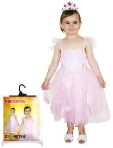 Wunderschöne Verkleidung Kostüm Prinzessin für Kinder von 4 - 6 Jahren (110 - 116 cm)