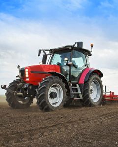 Mikroflanelová deka s červeným traktorom 01 120x150 120x150, 100% Polyester