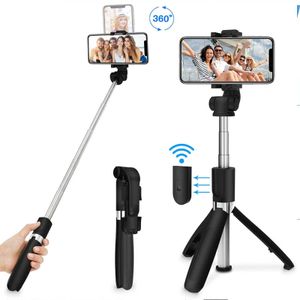 Selfie Stick Stativ  Bluetooth Selfie Stick, 3 in 1 Wireless Selfie Stick Stativ 360° Rotation, Einziehbarer Tragbarer Handy Selfie Stick mit Bluetooth-Fernbedienung