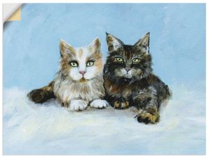 ARTland Wandbild, selbstklebend Junge Maine-Coon Katzen Größe: 60x45 cm