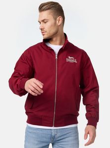 Lonsdale - Pánska bunda CLASSIC Slim Fit s vyšívaným logom CHERRY RED-XL