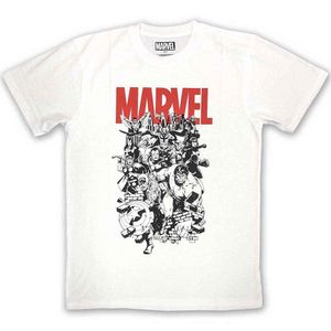 Marvel Comics - T-Shirt für Herren/Damen Unisex RO10201 (XL) (Weiß)