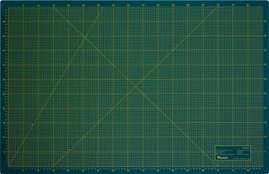Schneidematte 3-lagig und selbstheilend grün schwarz 60x90cm A1