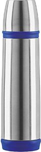 Emsa 502472 Isolierflasche, Mobil genießen, 500 ml, Schraubverschluss, Edelstahl/Blau, Captain