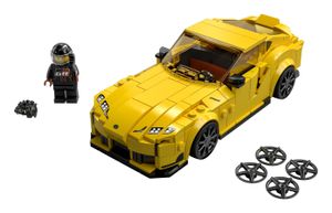 LEGO 76901 Speed Champions Toyota GR Supra Rennwagen, Spielzeugauto, Modellauto zum selber Bauen