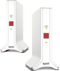 AVM FRITZ!Mesh Set 4200 Ripetitore Wi-Fi 6 Dual-Band 4200 Mbit/s 2er-Pack Rosso/Bianco