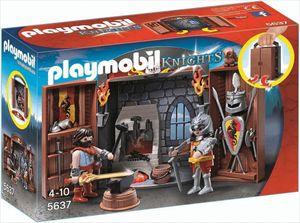 PLAYMOBIL 5637 - Ritterschmiede, Aufklapp-Spiel-Box