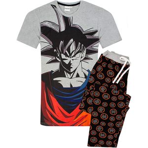 Dragon Ball Z - Pánské pyžamo s dlouhými kalhotami NS6317 (M) (šedá/černá/červená)