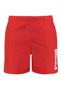 PUMA Herren Badehose SWIM MEN MID Shorts Badeshorts Swim Shorts, Farbe:Red, Bekleidungsgröße:L