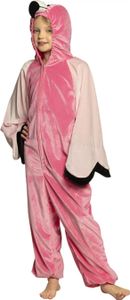 B88068-140 pink-rosa Kinder Mädchen Junge Flamingo Kostüm-Overall bis max.140 cm Körpergröße