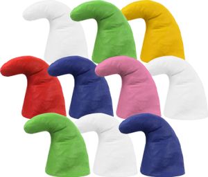 Zwergenmützen Zwergenmütze für Erwachsene Zwerg Kostüm Karneval Zwergen(10er Paket) , Farbe wählen:blau