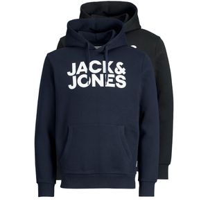 Jack & Jones Herren 2 Pack Corp Graphic Pullover Hoodies, Mehrfarbig L