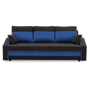 Couch HEWLET PLUS COLOR mit Schlaffunktion - Schlafcouch mit Bettkasten MIKRO 15 + MIKRO 36