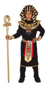kostým faraona polyester černá velikost 10-12 let