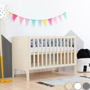 Babybett SLEEPY mit geschlossenem Kopf- und Fußteil - höhenverstellbar