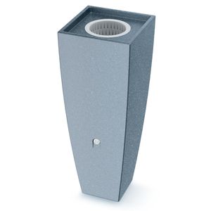 YourCasa Regentonne 100L [PureFlow] Wasserfass mit Metallgewinde & Filterkorb - Regenfass Frostsicher aus Kunststoff - Regenwassertonne