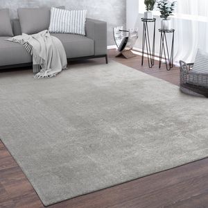 Waschbarer Teppich Wohnzimmer Kurzflor Einfarbiger Moderner Stil Weich