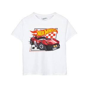 Hot Wheels - T-Shirt für Jungen NS7975 (128) (Weiß)