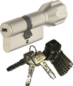 ABUS EC550 Knaufzylinder Länge Z28/K34mm (c=62mm) mit 10 Schlüssel, SKG** Bohrschutz