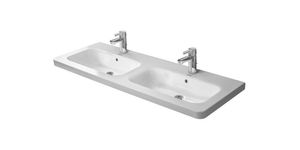 DURAVIT Doppelwaschtisch DuraStyle 130 cm weiß 2338130000 DURAVIT Doppelwaschtisch DuraStyle 130 cm weiß 2338130000