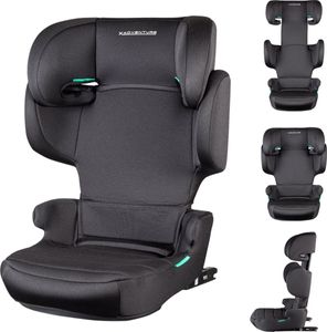 X Adventure® Juniorfix 2 I-Size Autositz Gr. 2/3 (15-36 kg) - Verstellbar, Seitenschutz, Isofix, für 3-12 Jahre Schwarz