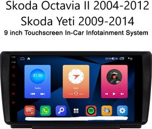 9 Zoll  Android 11 Autoradio GPS Navi Wifi BT MP5 USB für Skoda Octavia Yeti Carplay 2GB RAM