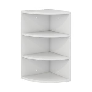 Vicco Corner shelf Fabienne, 30 x 60 cm 3 compartments, White/White