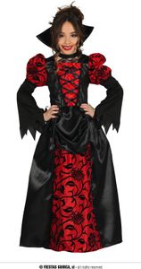 Vampirin Kinderkleid, Größe: 7 - 9 Jahre Farbe: Schwarz Vampirin Kinderkleid, Größe: 7 - 9 Jahre Farbe: Schwarz