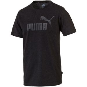 PUMA Herren Sport T-Shirt - ESS+ Essentials Heather Tee, Rundhals, Kurzarm, uni Grau 4XL