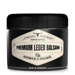 Lederpflege farblos für Auto Möbel Jacke Motorradbekleidung Taschen Ledercouch Schuhe Sattel für Pferde Premium Leder Balsam von URBAN FOREST mit Bienenwachs & Avocado-Öl, Schuhcreme Größe:250ml