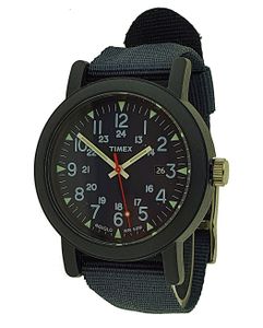 Timex TW2P85100 Herren Analog Armbanduhr Nylon Blau