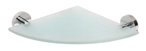 Sapho X-Round - Eckablage, Glas / verchromt XR603