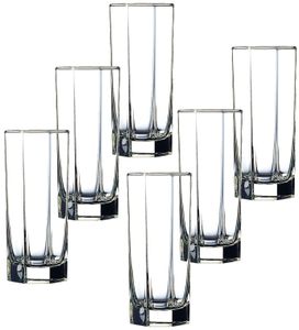 Achteck Gläser Longdrink 300ml - 6 Stück