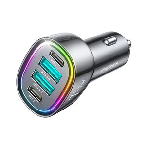 Joyroom Autoladegerät 70W mit 4 Anschlüssen: 2 x USB C, 2 x USB schwarz (JR-CL29)