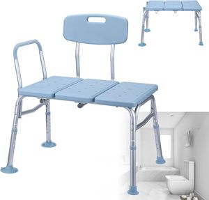 ACXIN Badewannensitz Senioren Höhenverstellbar Badewanne Duschhocker mit Rückenlehne und Armlehnen Anti-Rutsch Badewannenstuhl für Erwachsene bis 150 kg