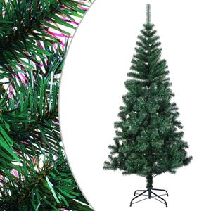 vidaXL Künstlicher Weihnachtsbaum Schillernde Spitzen Grün 180 cm PVC