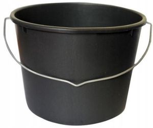Baueimer, Kunststoff, 12 l, schwarz
