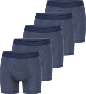 ESGE 5er Pack - Feinripp Ringel Retro Short / Pant Sportliche Wäsche für den Alltag, Feinripp Pant mit Eingriff, Pflegeleicht, formbeständig und strapazierfähig