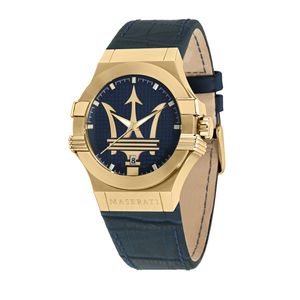Maserati Pánské náramkové hodinky POTENZA 42 mm řemínek kůže R8851108035