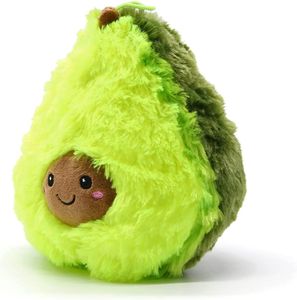 HiScooter Plüsch-Kissen Avocado Sofa-Rückenkissen Rund Lebensmittel Spielzeug Kuschel-Tier Plüsch-Tier Toy Früchte grün (Avocado 40 cm)