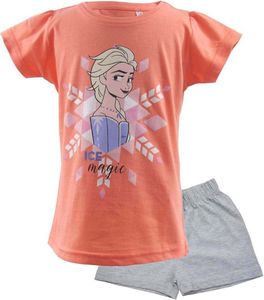 Disney Die Eiskönigin 2 Frozen Elsa Shorty 2 teil. Set orange/grau Gr. 116