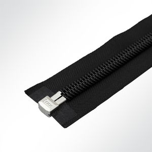 YKK® 10C Reißverschluss Zeltreisser Spiralreißverschluss, Spiral, teilbar, schwarz, Länge 550cm