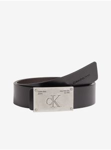 Pánský černý kožený pásek Calvin Klein Jeans