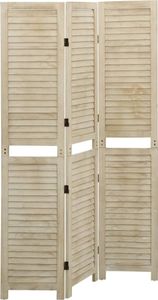 3-tlg. Paravent 105x165 cm Massivholz Paulownia , Raumteiler Design 2024