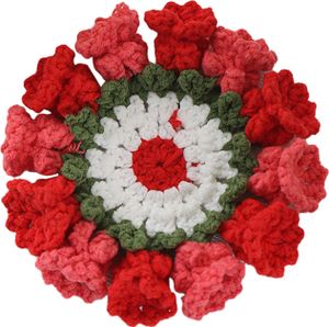 Blumenweb-Untersetzer, rutschfeste Getränkehalter, Tischsets, dekorative gehäkelte Maiglöckchen-Getränkematte, wiederverwendbare Tischmatte, Küchenzubehör Blumenweb-Untersetzer, rutschfeste Getränkehalter, Tischsets, dekorative gehäkelte Maiglöckchen-Getränkematte, wiederverwendbare Tischmatte, Küchenzubehör