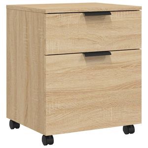 vidaXL Mobiler Aktenschrank mit Rollen Sonoma-Eiche 45x38x54 cm